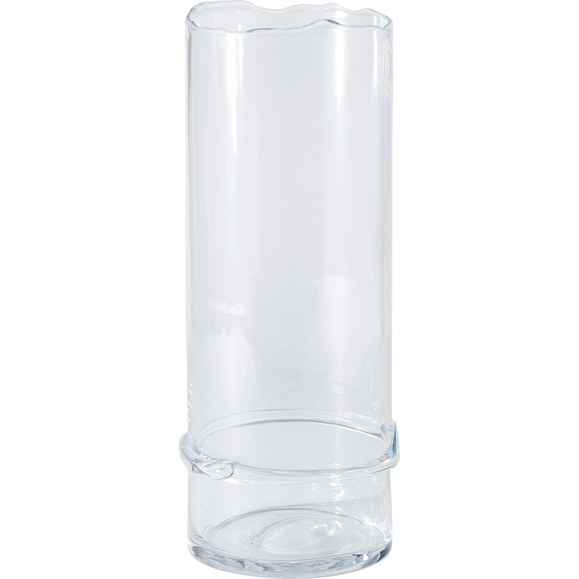 Intaglio Champagne Cooler by Global Views in topaz. Made from glass in a modern style.