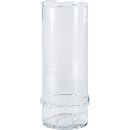 Intaglio Champagne Cooler by Global Views in topaz. Made from glass in a modern style.