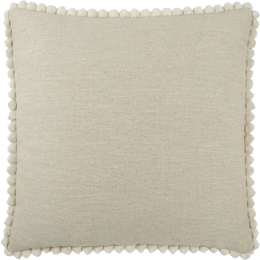 Pom Chic Pillow by DV Kap Home. Made from 44% viscose, 35% polyester, 21% linen in a unique style.