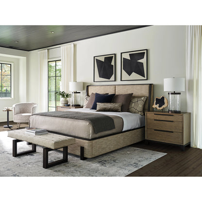 Barcelona Uphholstered Bed by Lexington in delaney and tunis. Made from unique in a transitional style.