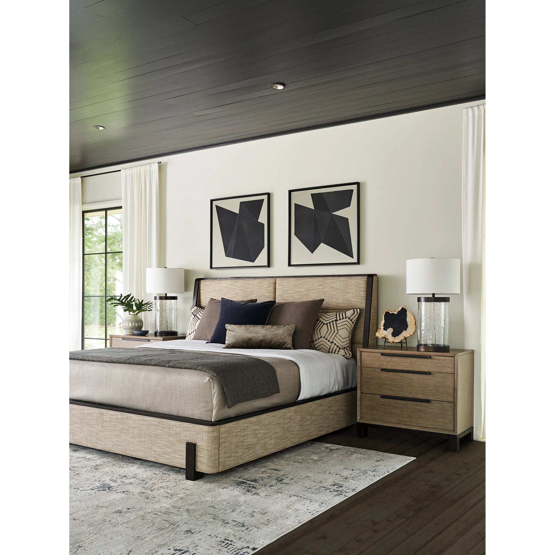 Barcelona Uphholstered Bed by Lexington in delaney and tunis. Made from unique in a transitional style.