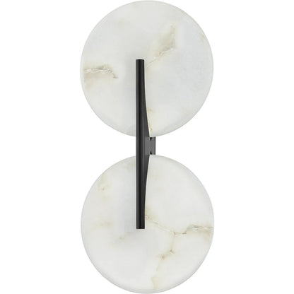 Asteria Double Sconce by Corbett. Made from brass in a modern style.