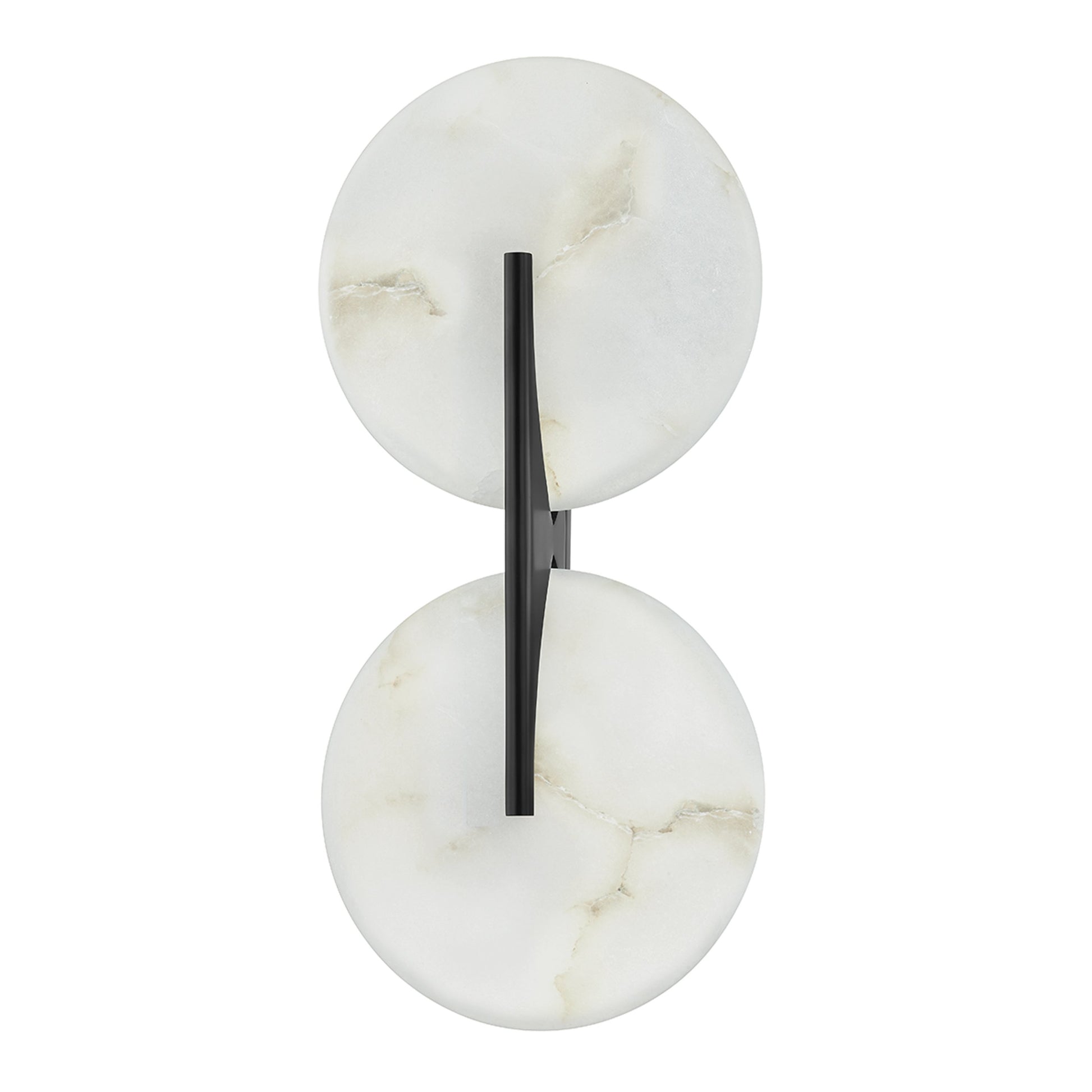Asteria Double Sconce by Corbett. Made from brass in a modern style.