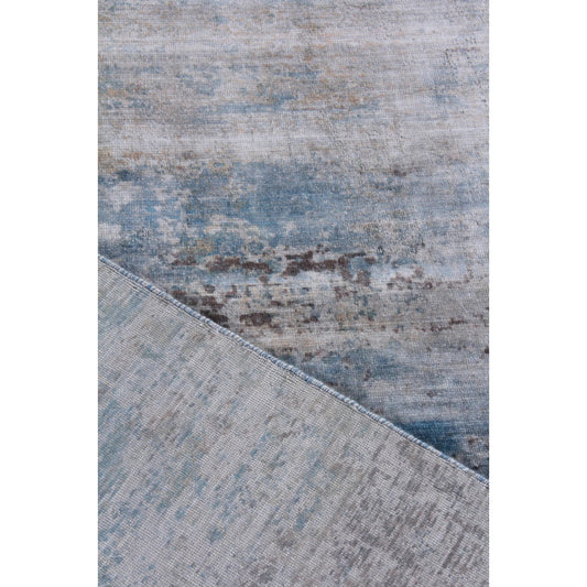 Vintage Heirloom 4182 Rug by Exquisite Rugs in gray, brown, blue. Made from bamboo silk in a unique style.