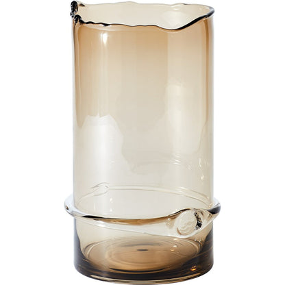 Intaglio Champagne Cooler by Global Views in topaz. Made from glass in a modern style.