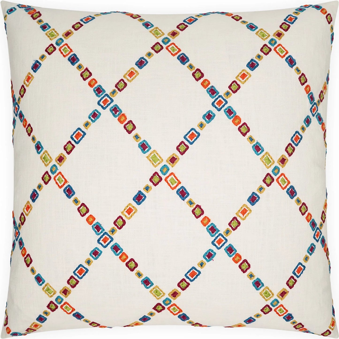 001 SI-2514584 | Primary Silo | Soleil Pillow by DV Kap Home in multicolor. Made from base: 100% cotton in a eclectic & global style.
