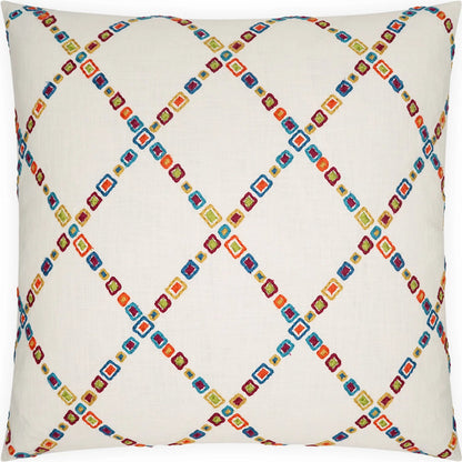 Soleil Pillow by DV Kap Home in multicolor. Made from base: 100% cotton in a eclectic & global style.