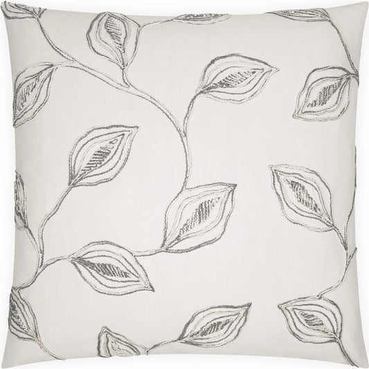 Riley Pillow by DV Kap Home in ivory, grey. Made from 70% polyester, 30% cotton in a unique style.