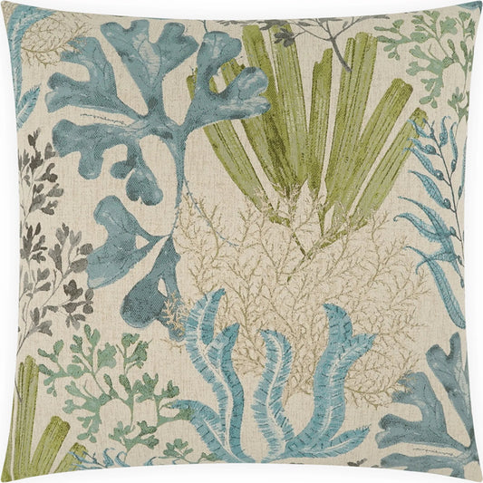 Wakame Pillow by DV Kap Home in turquoise, teal. Made from 100% polyester in a unique style.