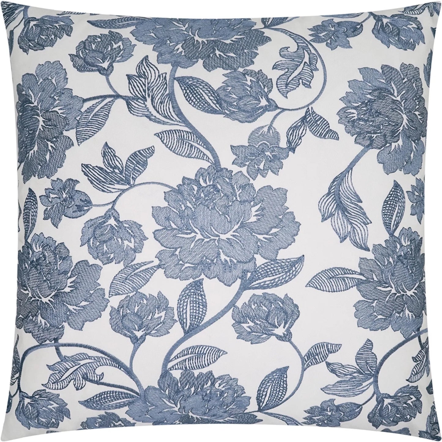 002 SI-2514286 | Primary Silo | Camilla Pillow by DV Kap Home in sky. Made from 80% polyester, 20% cotton in a traditional style.