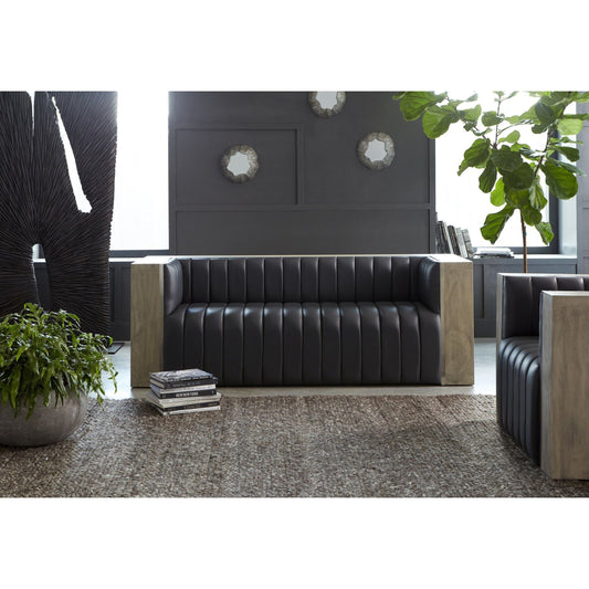 Fungia Mirror by Phillips Collection in silver and silver leaf. Made from resin in a modern style.