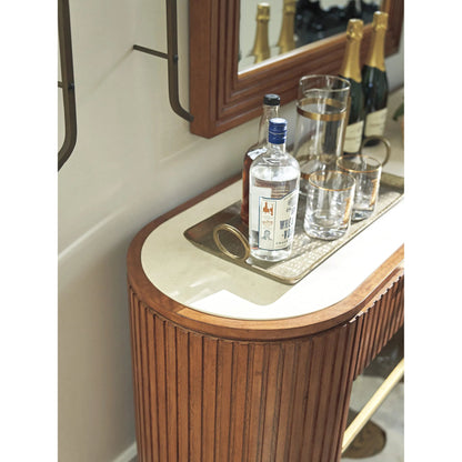 Dana Point Server by Lexington. Made from glass, metal, marble in a traditional style.