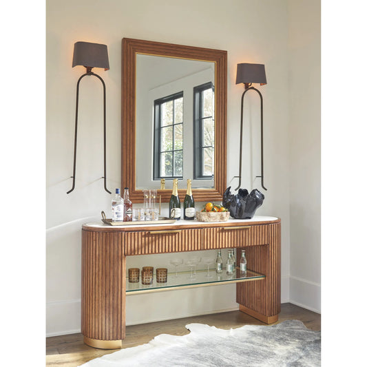 Dana Point Server by Lexington. Made from glass, metal, marble in a unique style.