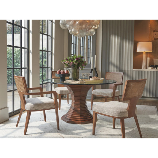 Serrano Custom Woven Side Chairs by Lexington in plantation. Made from unique in a unique style.