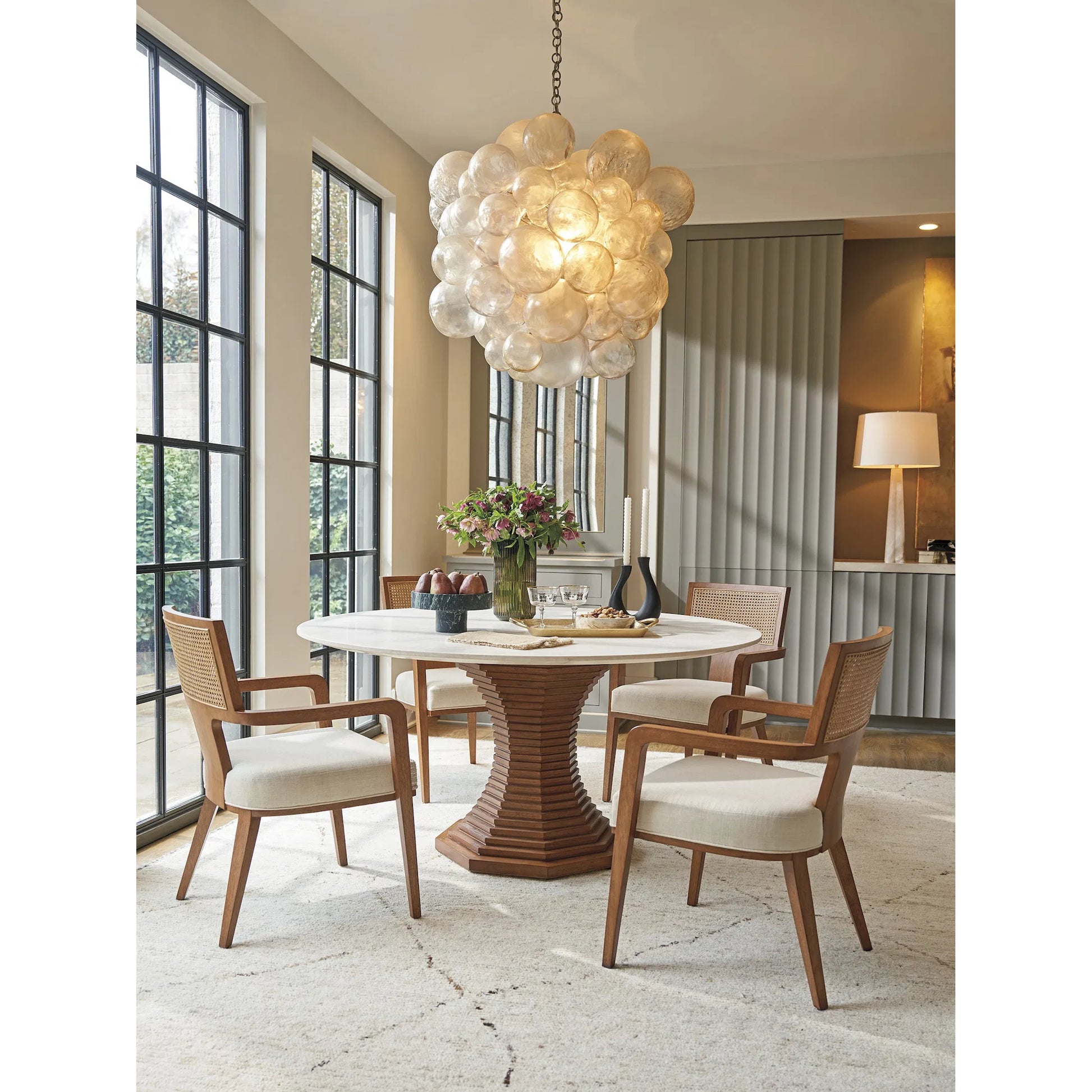 Serrano Woven Arm Chair by Lexington. Made from unique in a transitional style.