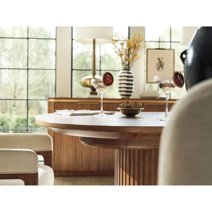 Palomar Rectangular Dining Table by Lexington in tan. Made from hickory, stone in a unique style.