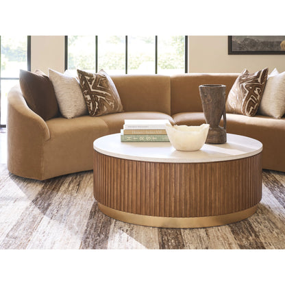 Avenida Round Cocktail Table by Lexington. Made from unique in a transitional style.