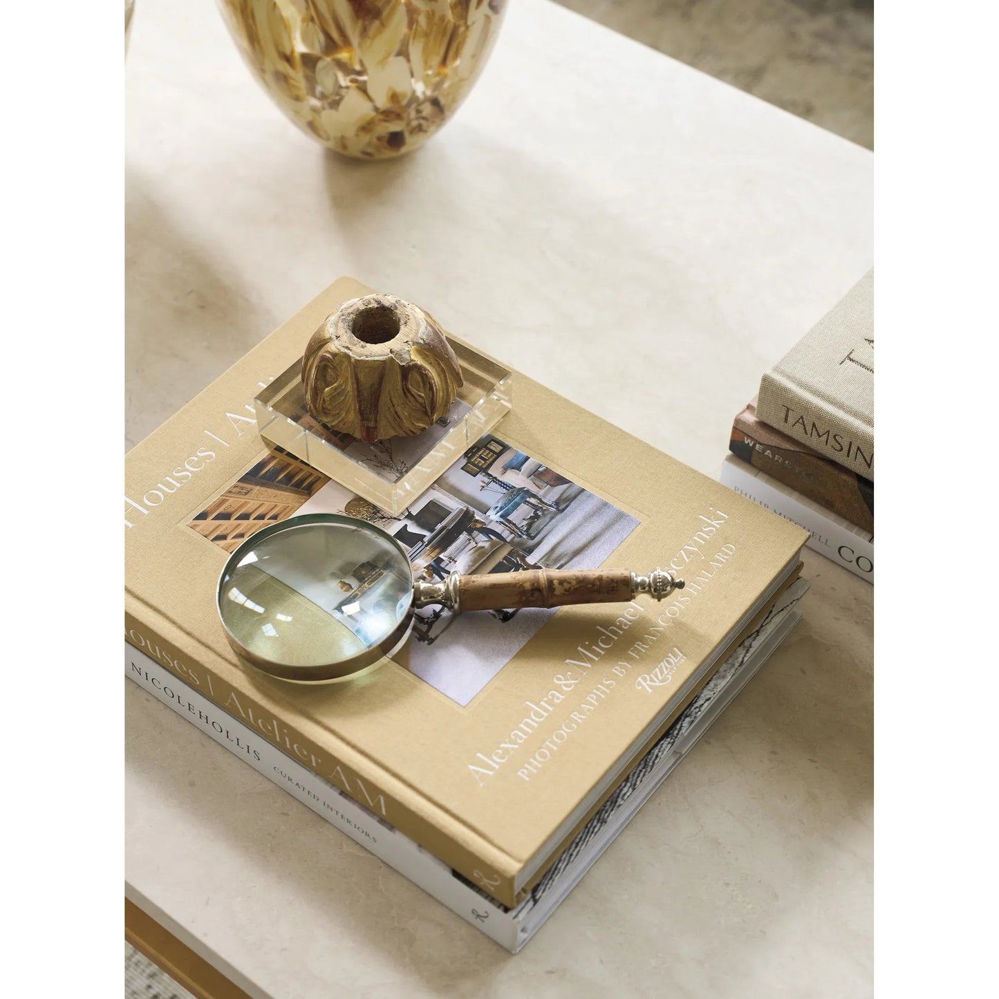 003 SI-2371263 | Closeup | Pinnacle Rectangular Cocktail Table by Lexington. Made from unique in a modern style.