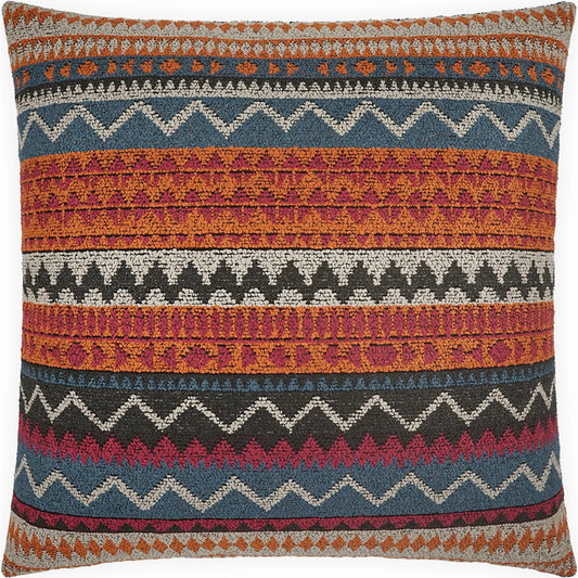 Naya Pillow by DV Kap Home in carnival. Made from 96% polyester, 4% cotton in a unique style.