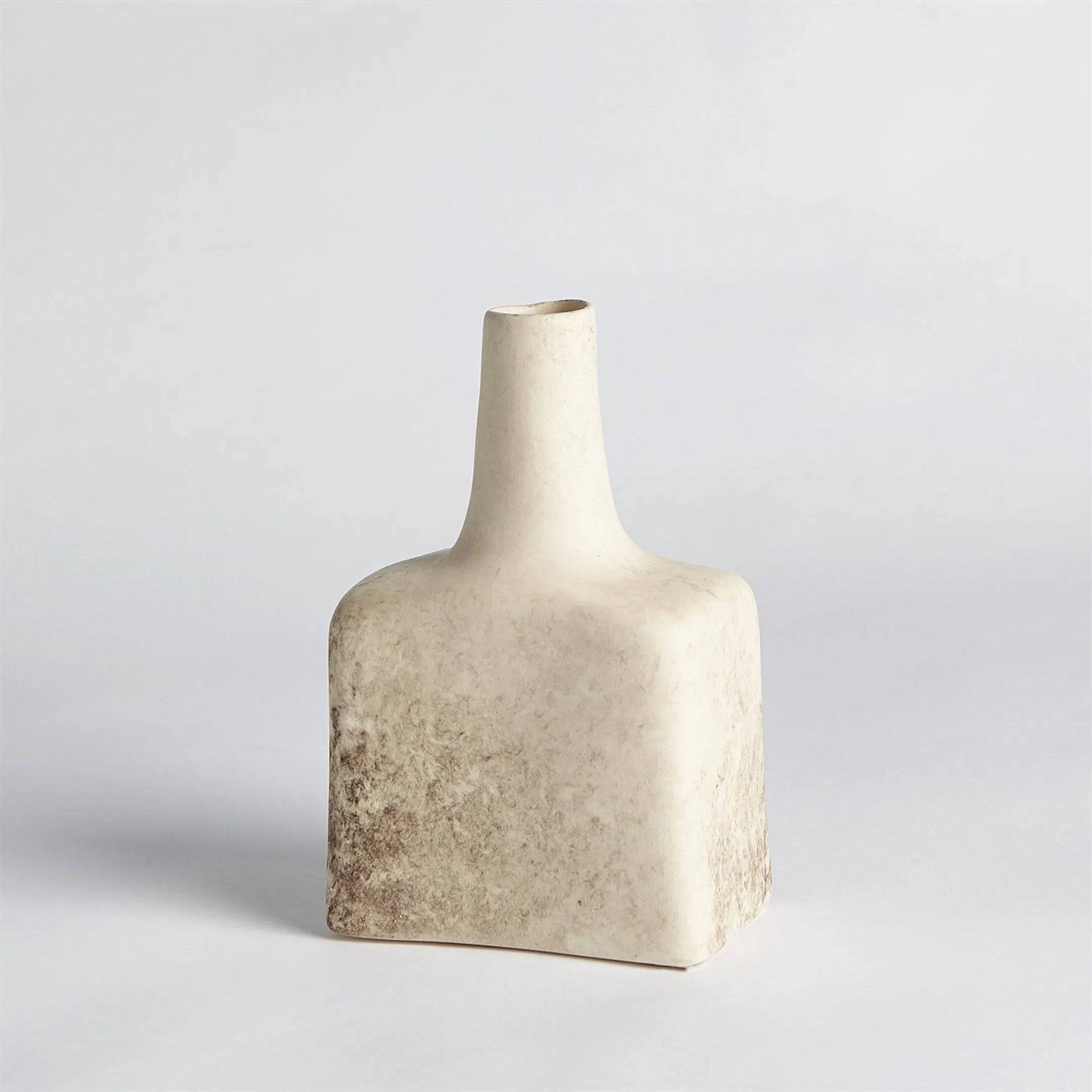 Tall Stack Bottle by Global Views in reactive ivory. Made from earthenware in a eclectic & global style.