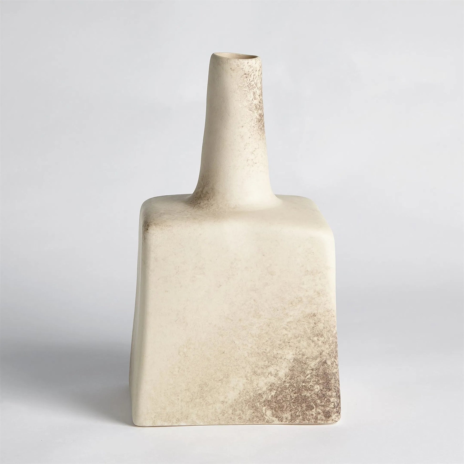 Tall Stack Bottle by Global Views in reactive ivory. Made from earthenware in a eclectic & global style.