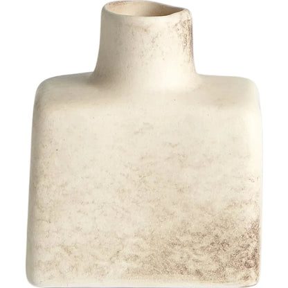 Short Stack Bottle by Global Views in reactive ivory. Made from earthenware in a eclectic & global style.
