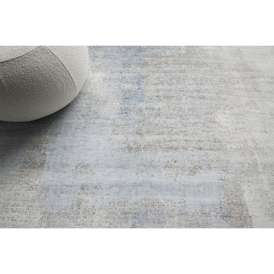 Fine Pure Silk Rug - Blue, Brown by Exquisite Rugs in blue, brown. Made from silk in a unique style.
