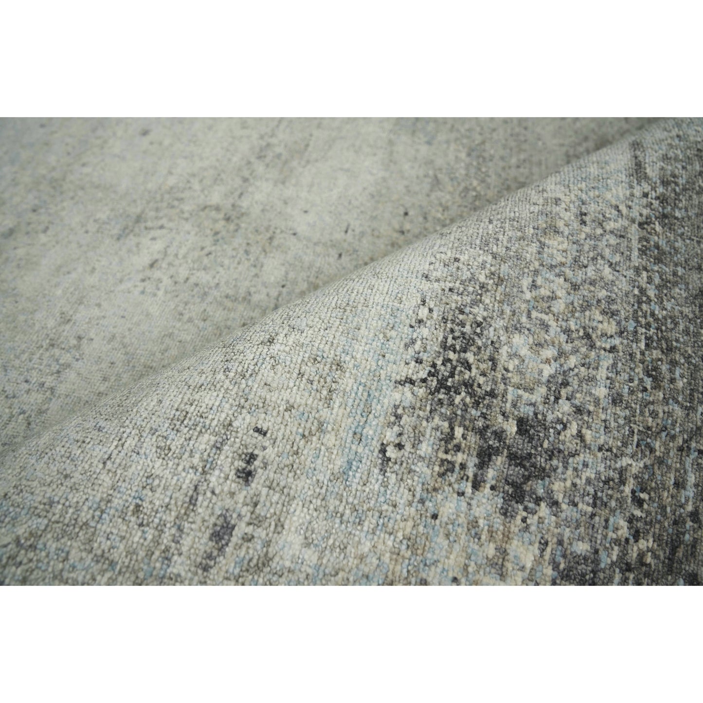 004 SI-1828134,SI-1828135,SI-1828136,SI-1828137,SI-2101246,SI-2293688 | Closeup | Fine Pure Silk Rug I by Exquisite Rugs in ivory, dark gray, multi. Made from silk in a unique style.