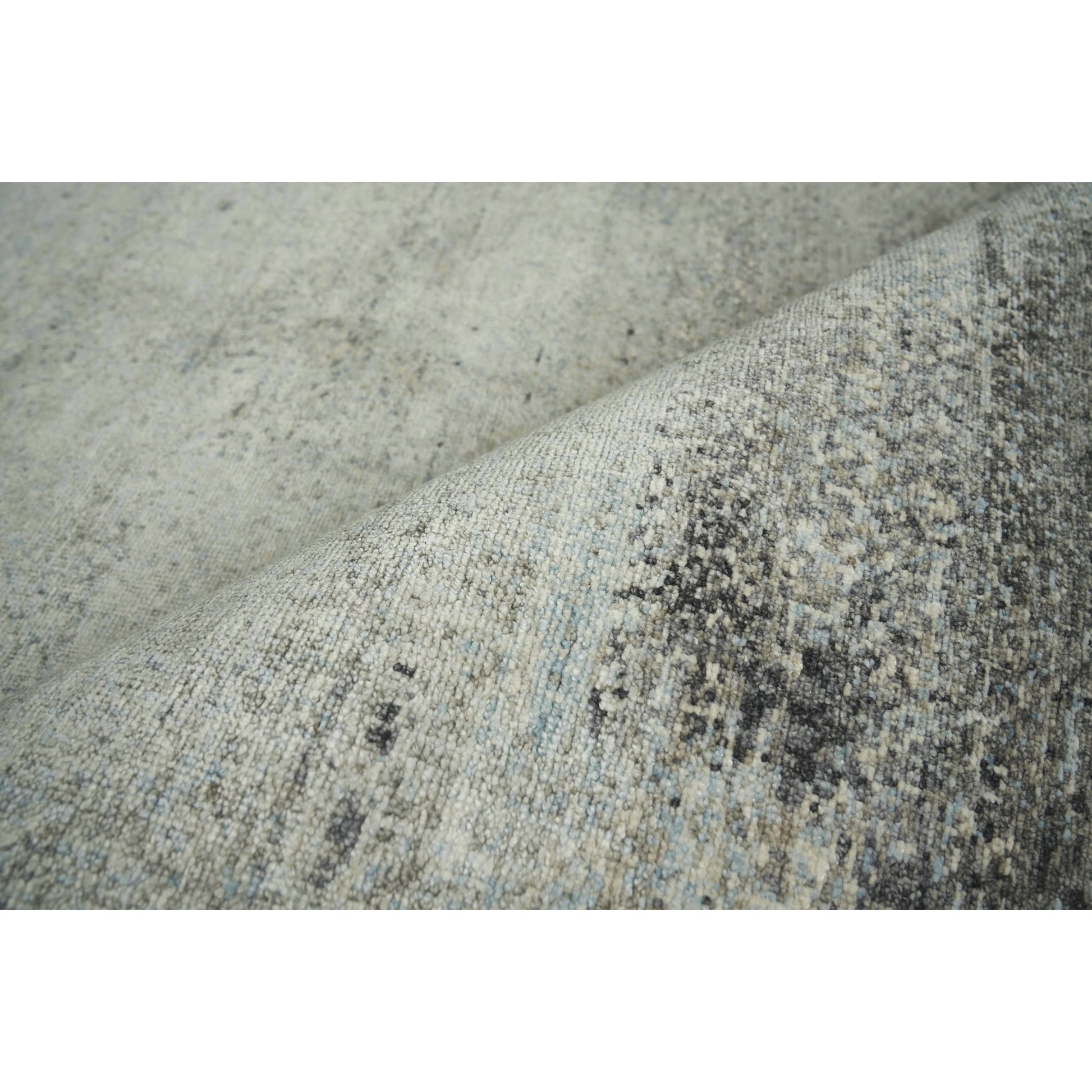 Fine Pure Silk Rug I by Exquisite Rugs in ivory, dark gray, multi. Made from silk in a unique style.