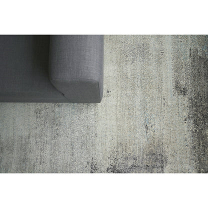 Fine Pure Silk Rug I by Exquisite Rugs in ivory, dark gray, multi. Made from silk in a unique style.