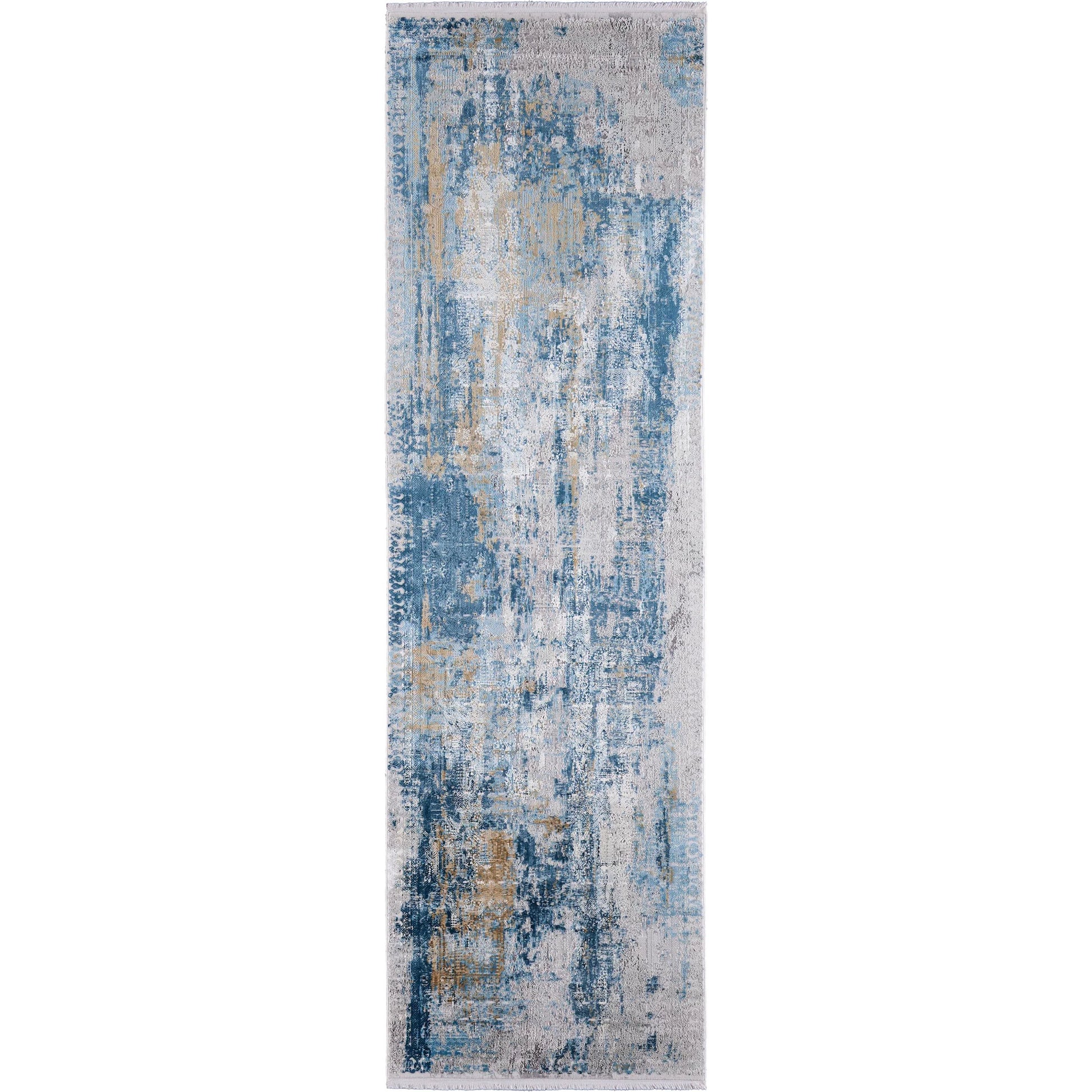 Cadiz Rug - 3890F by Feizy in blue, gray, gold. Made from viscose, acrylic in a unique style.