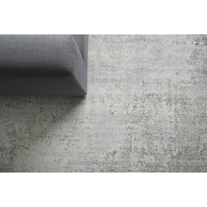 Fine Pure Silk 4214 Rug by Exquisite Rugs in ivory, dark gray, multi. Made from silk in a unique style.