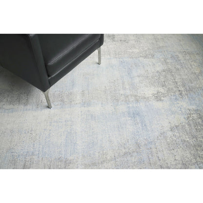 Fine Pure Silk 4214 Rug by Exquisite Rugs in ivory, dark gray, multi. Made from silk in a unique style.