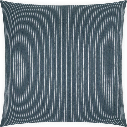 Ahoy Pillow by DV Kap Home in denim. Made from 57% cotton, 30% polyester, 9% rayon, 4% linen in a unique style.