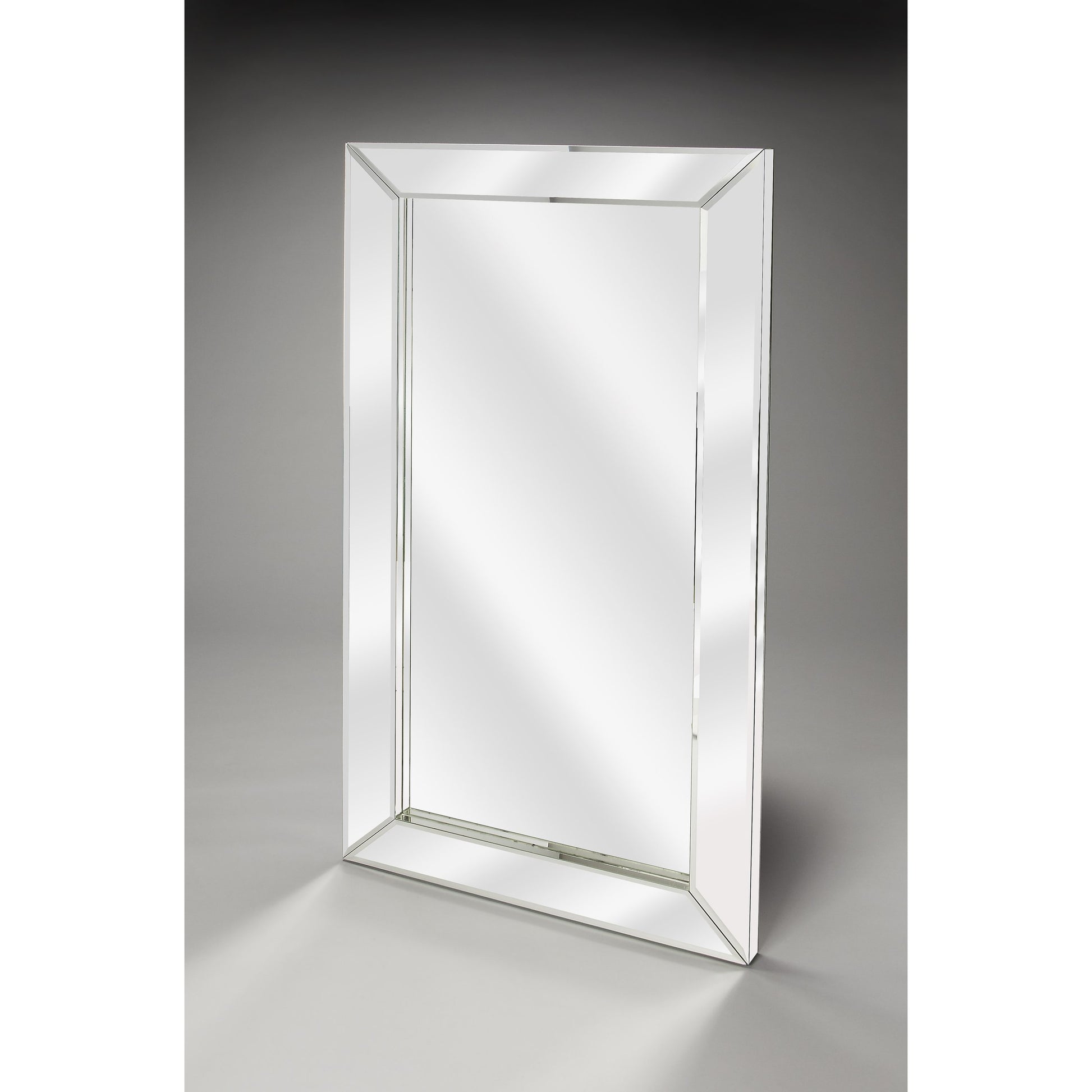 Emerson Mirrored Wall Mirror by Butler Specialty Company in clear and mirror. Made from mirrored glass, mdf in a modern style.