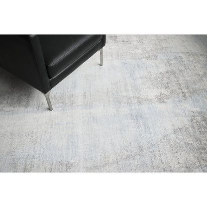 Fine Pure Silk 4214 Rug by Exquisite Rugs in ivory, dark gray, multi. Made from silk in a unique style.