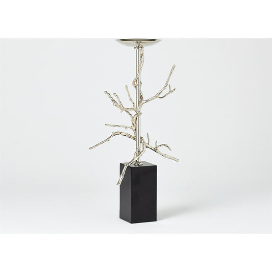 Twig Candle Holder by Global Views in brass. Made from brass, mild steel, cast iron in a modern style.