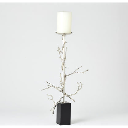 Twig Candle Holder by Global Views in brass. Made from brass, mild steel, cast iron in a modern style.