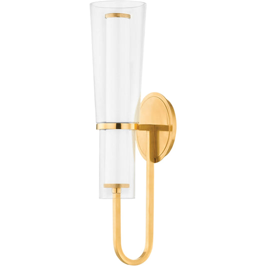 Vancouver Wall Sconce by Hudson Valley. Made from brass in a unique style.