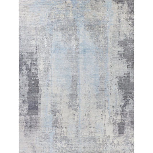 Fine Pure Silk Rug by Exquisite Rugs in silver, gray. Made from silk in a unique style.