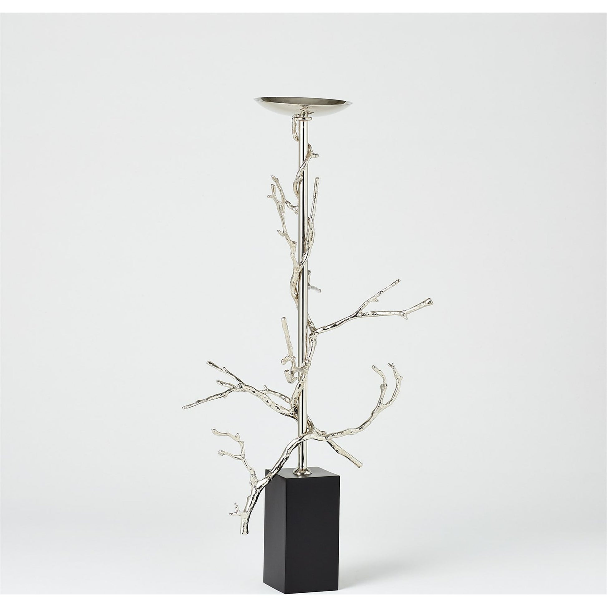 Twig Candle Holder by Global Views in brass. Made from brass, mild steel, cast iron in a modern style.