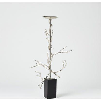Twig Candle Holder by Global Views in brass. Made from brass, mild steel, cast iron in a modern style.