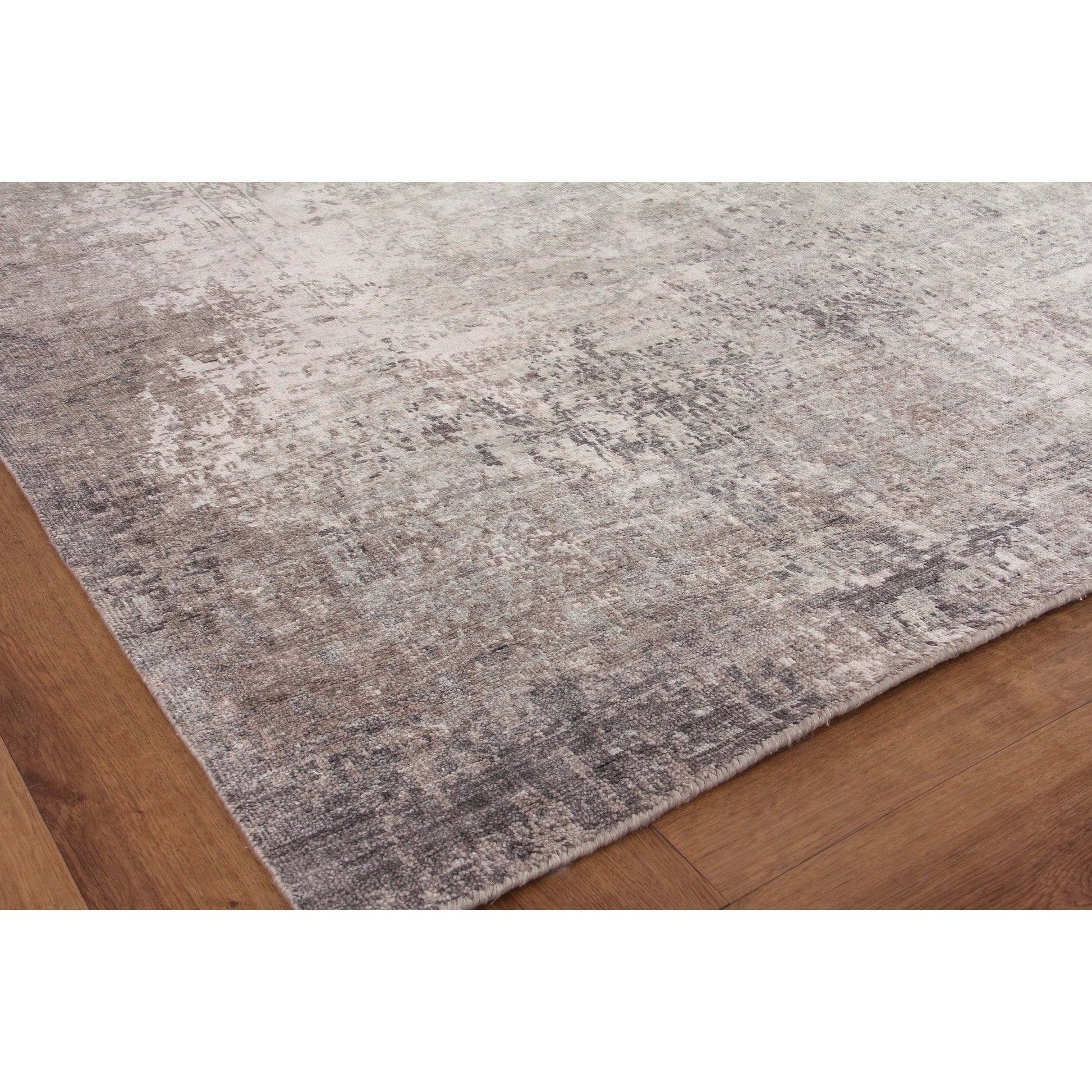 Fine Pure Silk Rug by Exquisite Rugs in silver, ivory. Made from silk in a unique style.