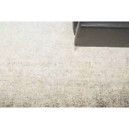 Fine Pure Silk Rug by Exquisite Rugs in silver, ivory. Made from silk in a unique style.