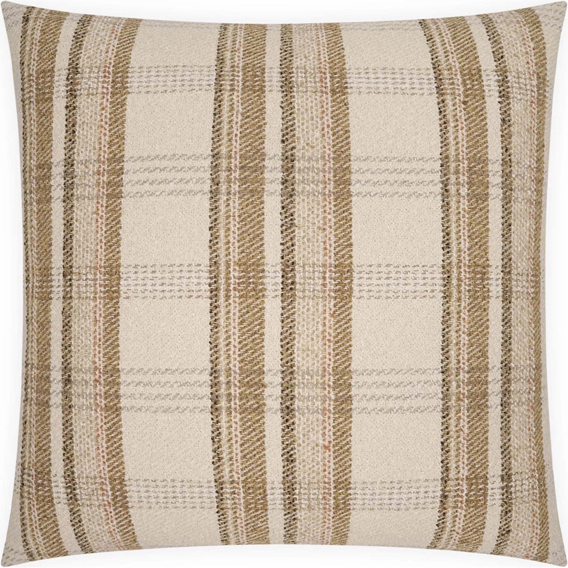 Ridgeway Pillow by DV Kap Home. Made from 70% pcr polyester, 30% polyester in a transitional style.