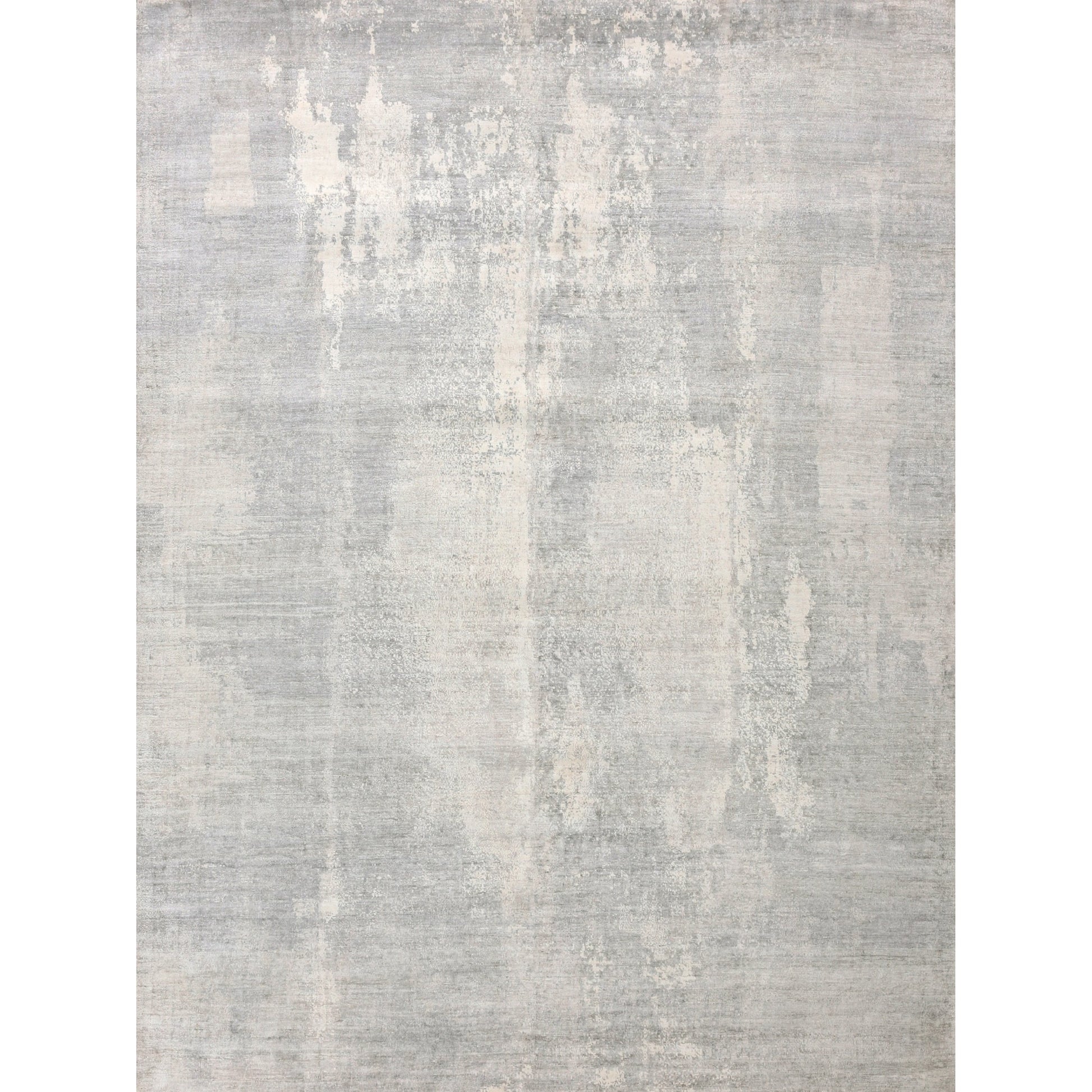 Fine Pure Silk Rug II by Exquisite Rugs in silver, ivory. Made from silk in a unique style.