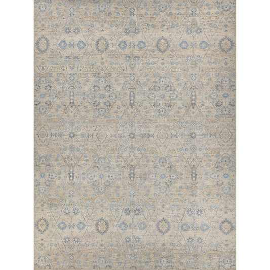 Harper Rug by Exquisite Rugs in beige, light blue. Made from new zealand wool in a unique style.