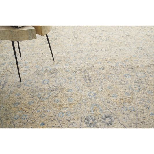 Harper Rug - Beige, Light Blue by Exquisite Rugs in beige/light blue. Made from unique in a unique style.