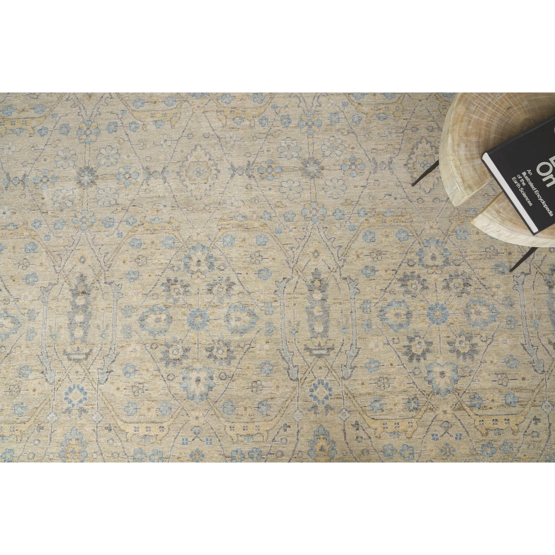 Harper Rug by Exquisite Rugs in beige, light blue. Made from new zealand wool in a unique style.