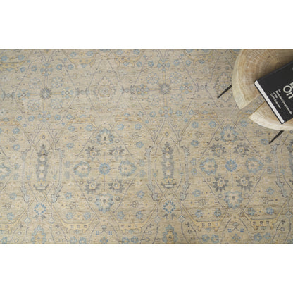 Harper Rug by Exquisite Rugs in beige, light blue. Made from new zealand wool in a unique style.